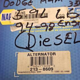 213-8609 Napa Remy Alternator 12v 91 Amps