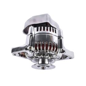 Es1004c Oe Quality Chrome Mini Alternator With V-belt Pulley For Denso Style 12 V