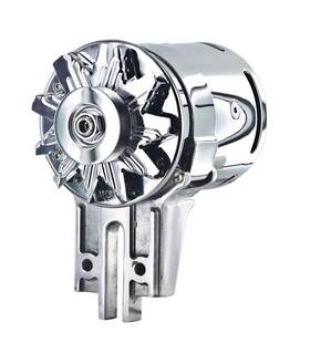 182021 Powermaster 1949-53 Ford Flathead Powergen Strap Mount Alternator Chrome