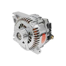 37781 Powermaster Alternator 200 Amp Serpentine-pulley Chrome Plated 4.6l 4v Mustan