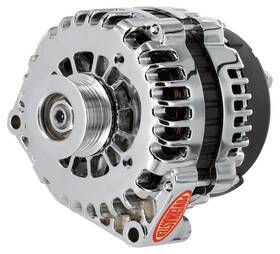 Ad244 Powermaster 38237 Style Alternator Chrome 215 Amp With 4-pin Voltage Regul