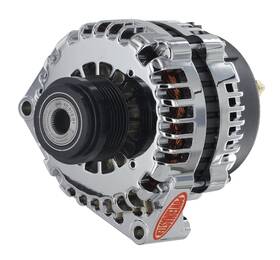 38969 Powermaster Alternator High-amp 220 Amp 12 V Serpentine Chrome Finish