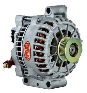 48437 Powermaster Ford 6g Large Frame Transverse Mount Alternator 200 Amp Voltag