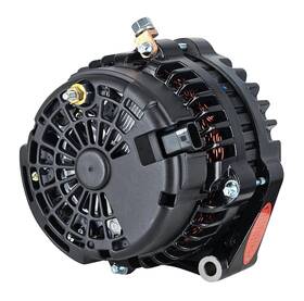 Ad244 Powermaster 58302 Style Alternator Black 215 Amp With 2-pin Voltage Regula