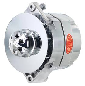 12si-style Powermaster 67293-344 Gm Alternator Polished 150 Amp 1v Belt Pulley I