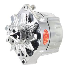 12si-style Powermaster 67297-313 Gm Alternator Polished Smooth Look 150 Amp 6-gr