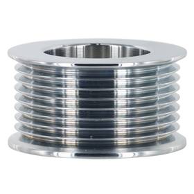 8-groove Powermaster 692209021872 201 Alternator Pulley 2.28 Inch Od Chrome
