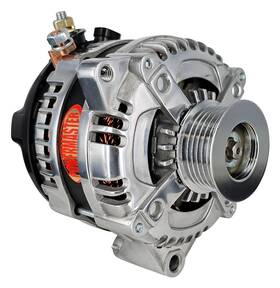 12si-style Powermaster 867861-1 Gm Alternator Polished 1-wire 175 Amp 6 Groove B