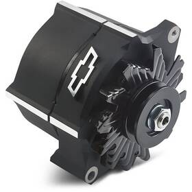 141-146 Proform Slant-edge Alternator With Raised Bowtie Emblem For Chevy Small