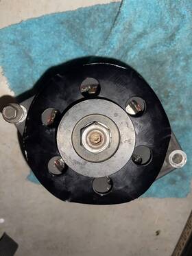 66448.1n Proform 100 Amp Alternator Black Crinkle 1-wire
