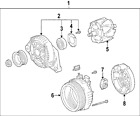 27060-28301-84 Rav4 Toyota Genuine Alternator