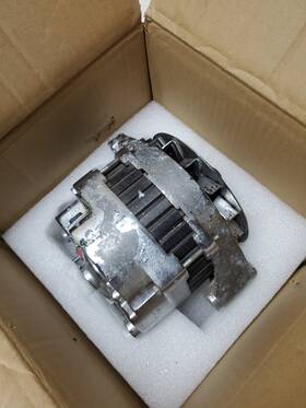 110605-5231-1858204988 Roadfar 3 Wire Alternator Replacement Chrome Self Exciting Street Rod