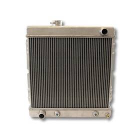 251-2al Scott Drake 2 Row Aluminum Radiator With Transmission Cooler 6 Cylinder