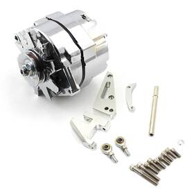 Speedmaster Outlet 840136545927 Chevy Sbc 350 100 Amp 1 Wire Alternator And Swp Aluminum Bracket Kit Polished