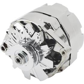 91067154 Speedway Motors Chrome Gm 1-wire Alternator 60 Amp Internally Regulated