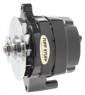 7078nf Tuff Stuff Performance One-wire Alternator 100 Amps Black Powdercoated 12v Ford 1g Case