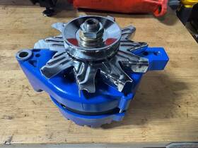 7078nhblue Tuff Stuff Performance Fits Ford Alternator 70 Amp Blue With Chrome