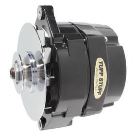 7102ne Tuff Stuff Performance Gm Alternator 100 Amp Ext Reg Black With Chrome