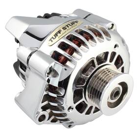 8206nc Tuff Stuff Performance Gm Truck Alternator 175 Amp 1-wire Chrome