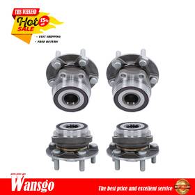 Wg3961552 Wansgo For Subaru Impreza Forester Xv Crosstrek 4pcs Front And Rear Wheel Bearing Hubs