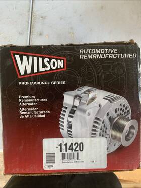 C-10-11420 Wilson 11420 Alternator 12v Remanufactured In Box Fit For Pontiac G8 08-09 3.6 Engine