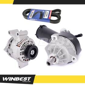 Wban59psp71sp46 Winbest Autoparts Alternator Power Steering Pump With Belt For 98-00 Ford Ranger 2.5l Ac