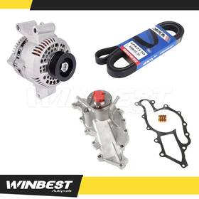 Wban59wp90sp53 Winbest Autoparts Alternator Water Pump With Belt For 98-05 Ford Ranger Mazda B3000 3.0l Without A/c