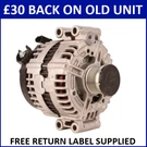 Bmw 523I 525I 530I 630I Rebuilt Oem Bosch Alternator 7550968 7551256 7555926. Fixed Price $228.75.