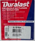 Duralast Alternator DL7078DP. Fixed Price $50.00.
