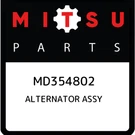 Mitsubishi Alternator Assy MD354802, New Genuine Oem Part. Fixed Price $1109.14.