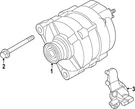 Genuine Nissan Alternator Bracket 11910-6RC2A. Fixed Price $115.82.