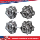 Front Rear Awd For Nissan Rogue Sl 2008-2013 2.5L L4 Pcs Wheel Hub Bearings. Fixed Price $91.11.