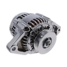 Universal Denso Style 90 Amp Mini Race Alternator With V-belt Pulley Chrome. Fixed Price $211.24.