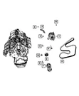 Genuine Mopar Alternator Remanufactured R4727865AB. Fixed Price $342.78.
