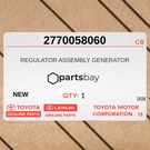 Genuine Toyota Regulator Assembly Generator 2770058060. Fixed Price $99.00.