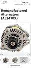 Bosch AL2418X Alternator 12V. Fixed Price $180.00.