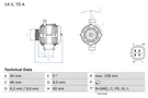 Bosch 986 082 800 Alternator For Honda, (dongfeng). Fixed Price $274.73.