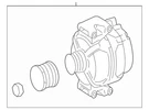Genuine Mercedes-benz Exchange Alternator 000-906-21-00-64. Fixed Price $1359.60.