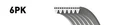 Gates Alternator Fan V-ribbed Drive Belt 6PK2083 Brand New 5 Year Warranty. Fixed Price $30.51.