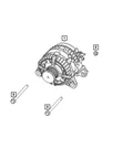 Genuine Mopar Engine Generator 68449636AB. Fixed Price $303.38.