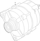 Genuine Nissan Alternator 23100-6GP0B. Fixed Price $924.02.