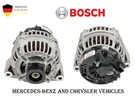 New Alternator Assembly For Mercedes-benz & Chrysler Vehicles Bosch AL0787X. Fixed Price $523.33.