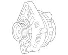 Genuine Nissan Alternator 2310M-8J10BRW. Fixed Price $383.12.