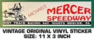Speedway Dirt Track Racing - Vintage Original Decal Sticker Mercer, Pa. Fixed Price $10.23.