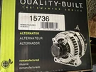 Alternator Quality-built 15736 Remanufactured. Fixed Price $210.00.