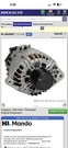 Genuine Mando Alternator 11A1348. Fixed Price $283.65.