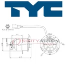 Tyc Left Engine Cooling Fan Motor For 1990-1999 Toyota Celica Belts Clutch Ry. Fixed Price $60.07.
