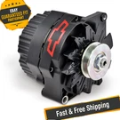 Proform 141-662 Red Chevy Bowtie Logo Black Crinkle Gm 10SI 100 Amp Alternator. Fixed Price $180.95.
