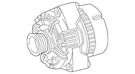 Genuine Mercedes-benz Remanufactured Alternator 010-154-32-02-83. Fixed Price $325.53.