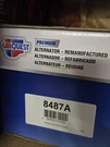 Alternator: Remanufactured, 150 Amps Part No 8487A. Fixed Price $129.99.